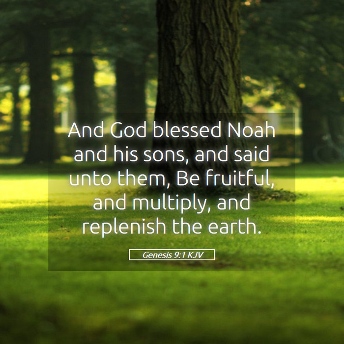 Genesis 9:1 KJV Bible Study