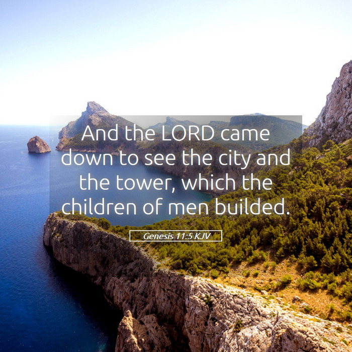 Genesis 11:5 KJV Bible Study