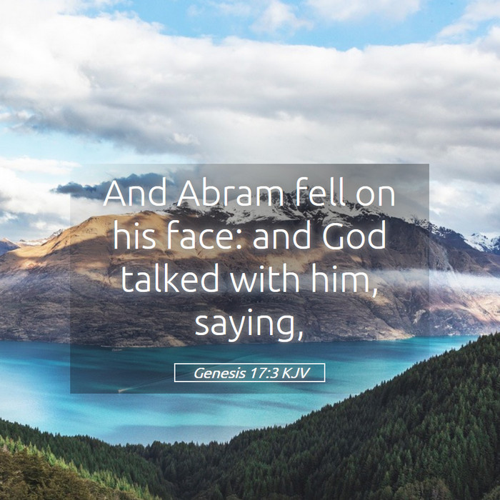 Genesis 17:3 KJV Bible Study