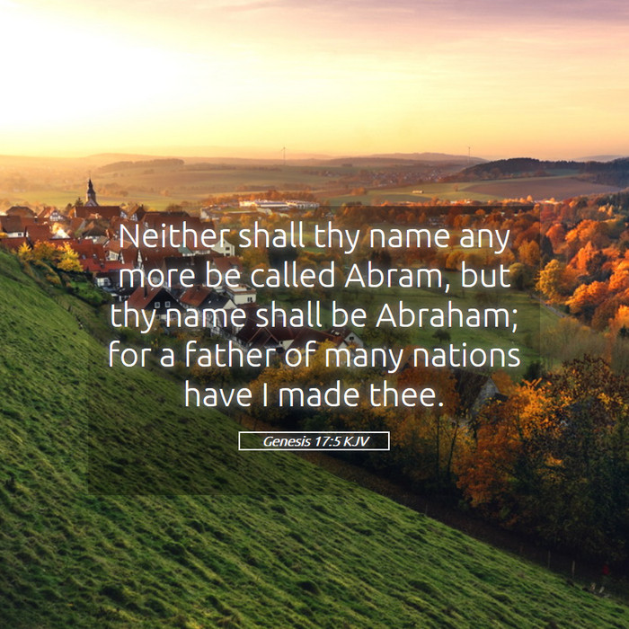 Genesis 17:5 KJV Bible Study