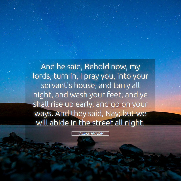 Genesis 19:2 KJV Bible Study