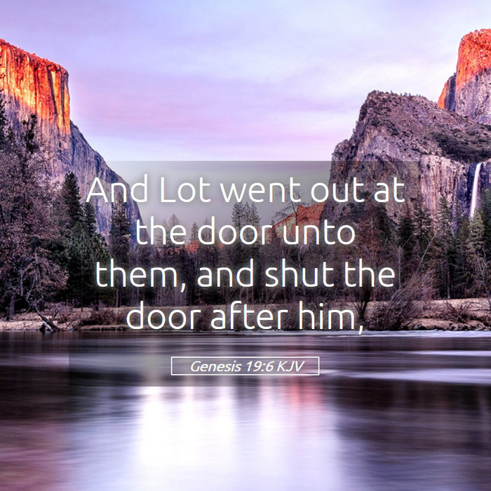 Genesis 19:6 KJV Bible Study
