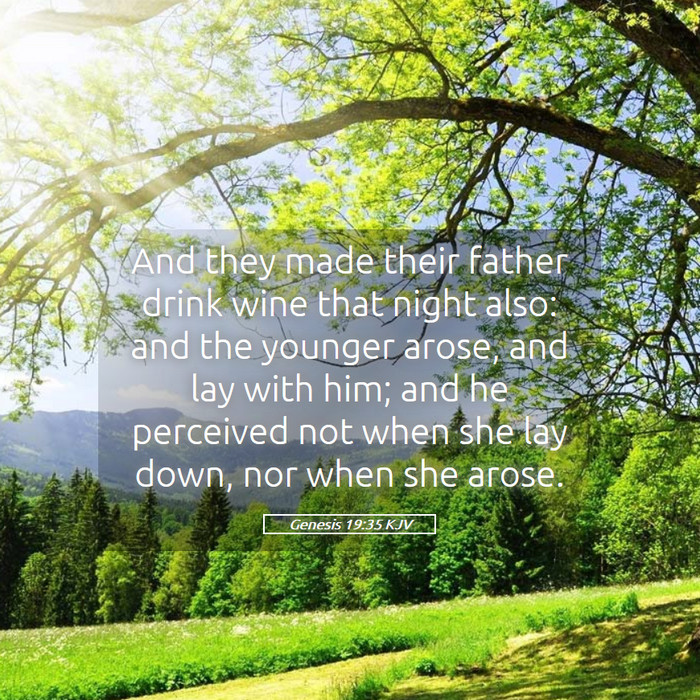 Genesis 19:35 KJV Bible Study