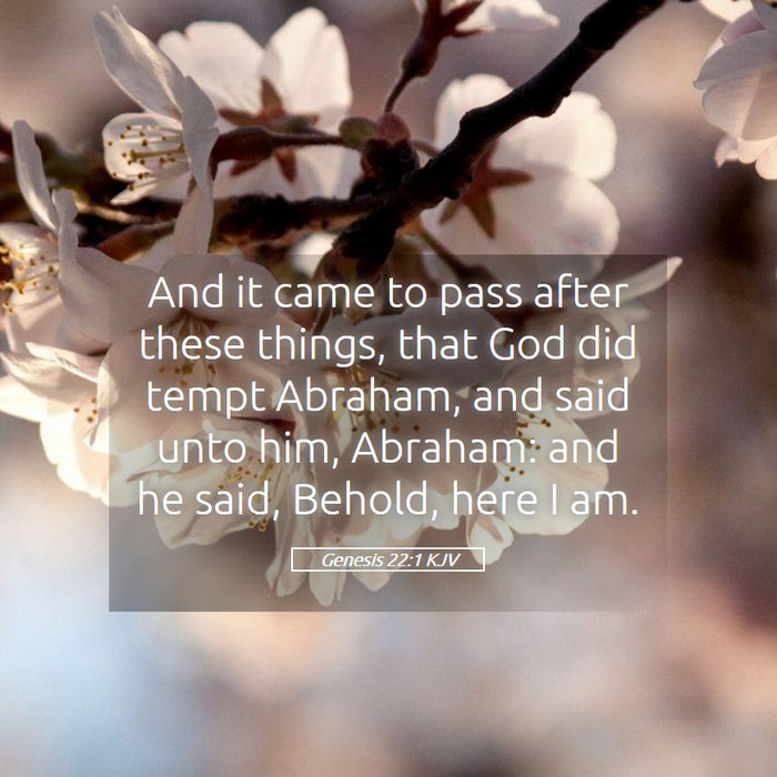 Genesis 22:1 KJV Bible Study