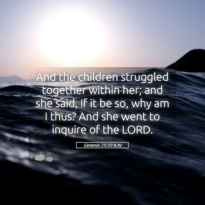 Genesis 25:22 KJV Bible Study