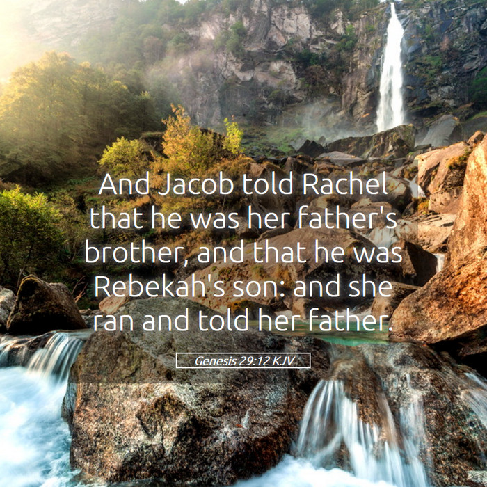 Genesis 29:12 KJV Bible Study