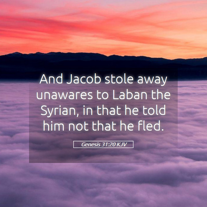 Genesis 31:20 KJV Bible Study