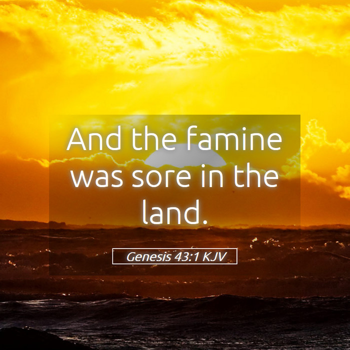 Genesis 43:1 KJV Bible Study