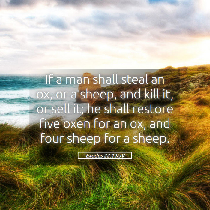 Exodus 22:1 KJV Bible Study