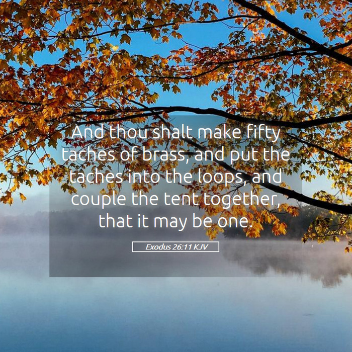 Exodus 26:11 KJV Bible Study