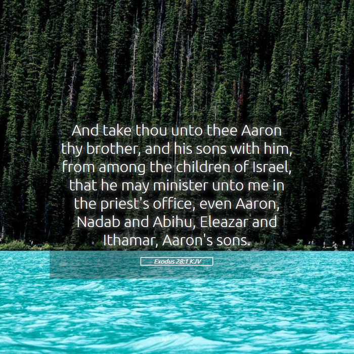 Exodus 28:1 KJV Bible Study