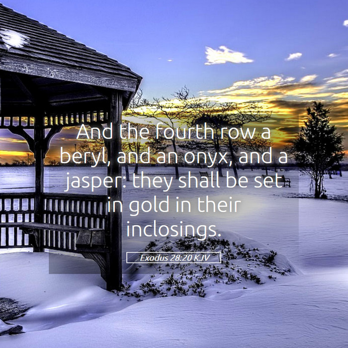 Exodus 28:20 KJV Bible Study
