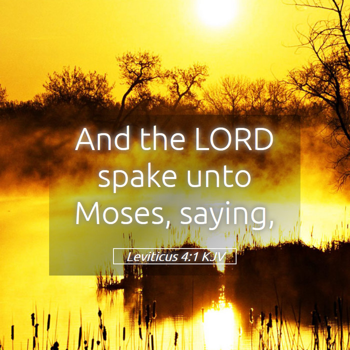 Leviticus 4:1 KJV Bible Study