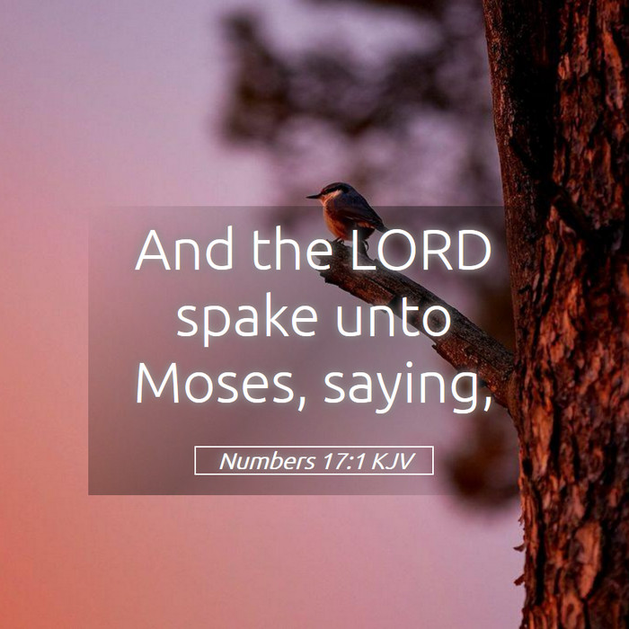 Numbers 17:1 KJV Bible Study