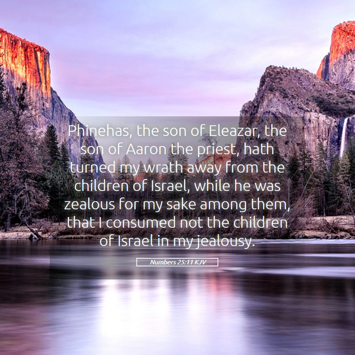 Numbers 25:11 KJV Bible Study