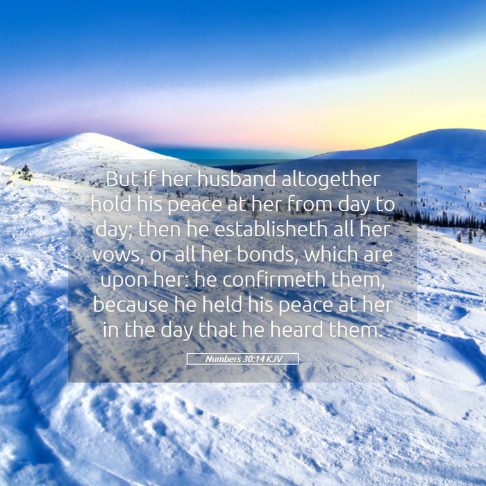 Numbers 30:14 KJV Bible Study