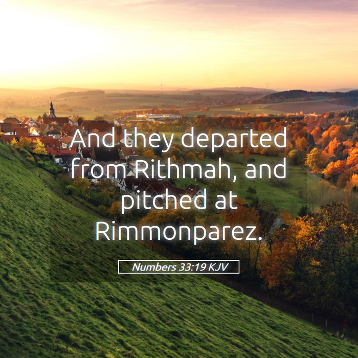 Numbers 33:19 KJV Bible Study