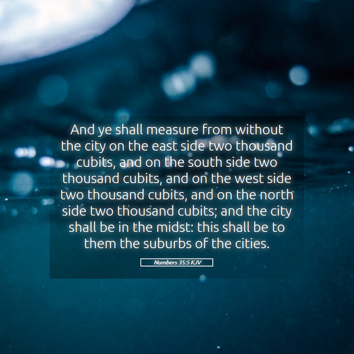 Numbers 35:5 KJV Bible Study