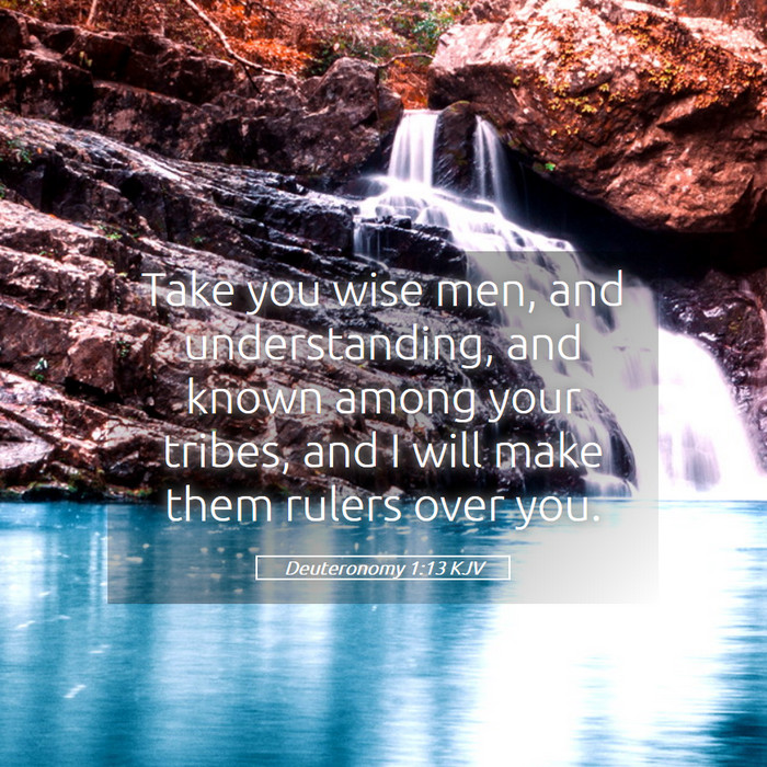 Deuteronomy 1:13 KJV Bible Study