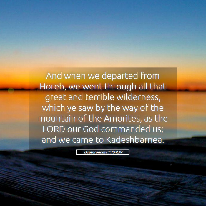 Deuteronomy 1:19 KJV Bible Study
