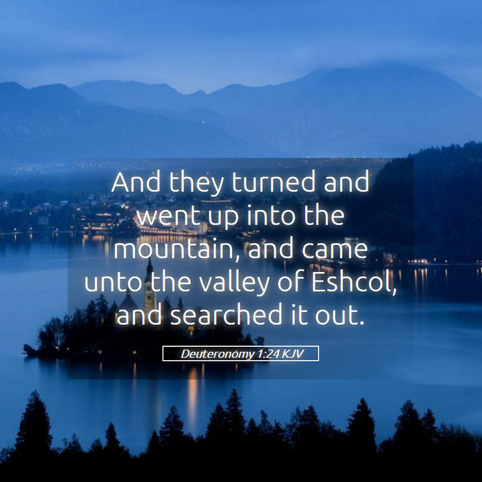 Deuteronomy 1:24 KJV Bible Study