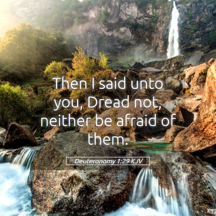 Deuteronomy 1:29 KJV Bible Study