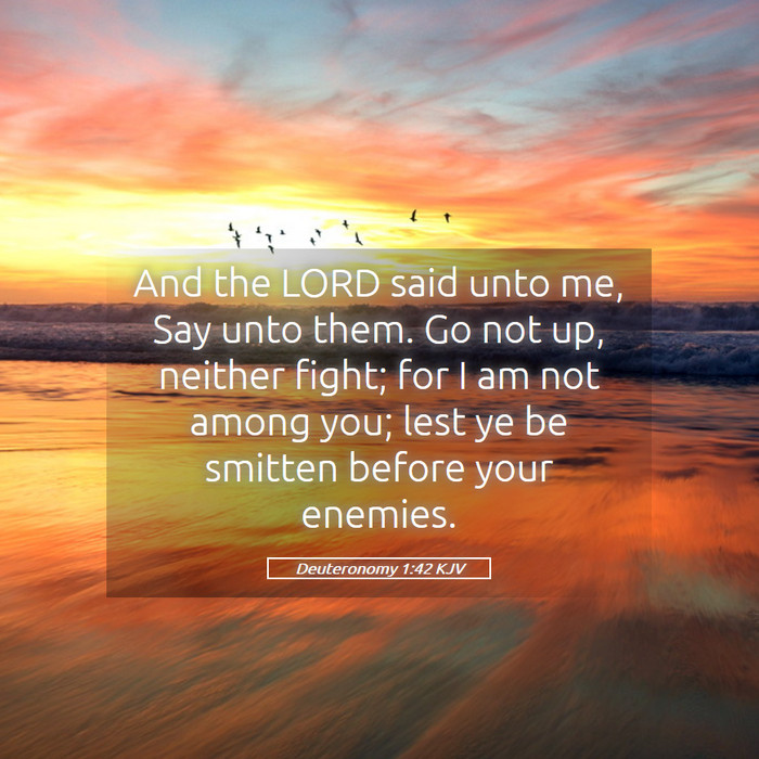 Deuteronomy 1:42 KJV Bible Study