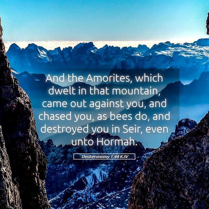Deuteronomy 1:44 KJV Bible Study