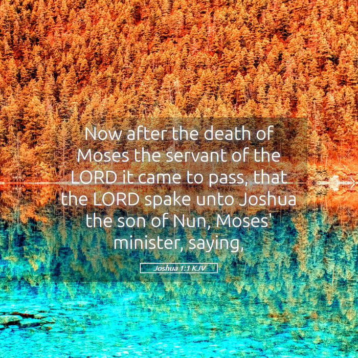 Joshua 1:1 KJV Bible Study