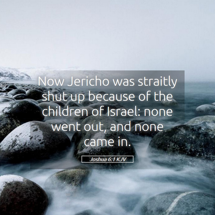Joshua 6:1 KJV Bible Study