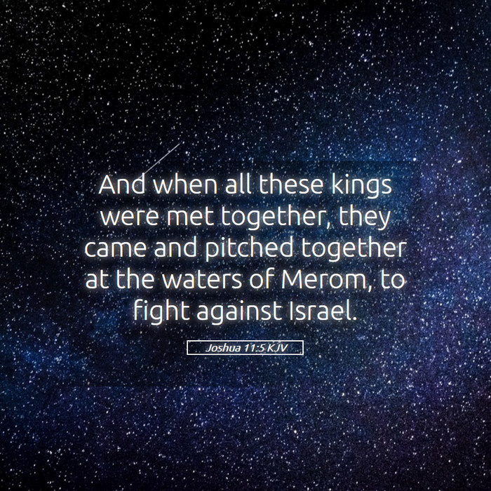 Joshua 11:5 KJV Bible Study