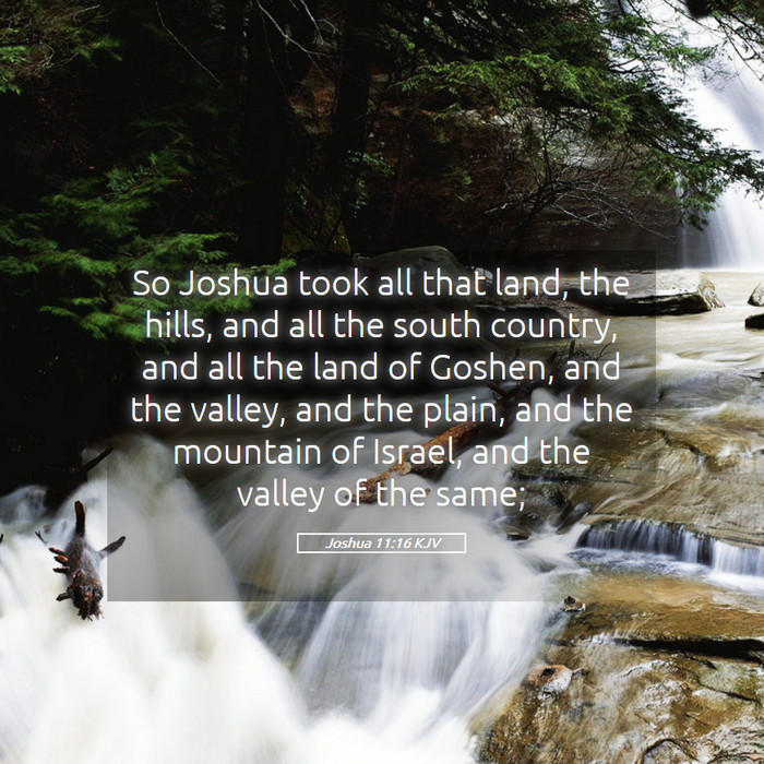 Joshua 11:16 KJV Bible Study