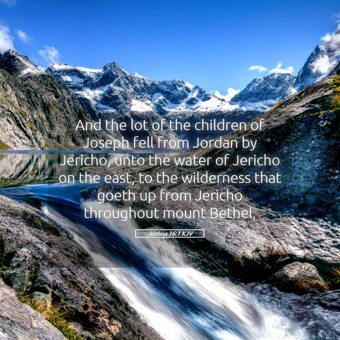 Joshua 16:1 KJV Bible Study