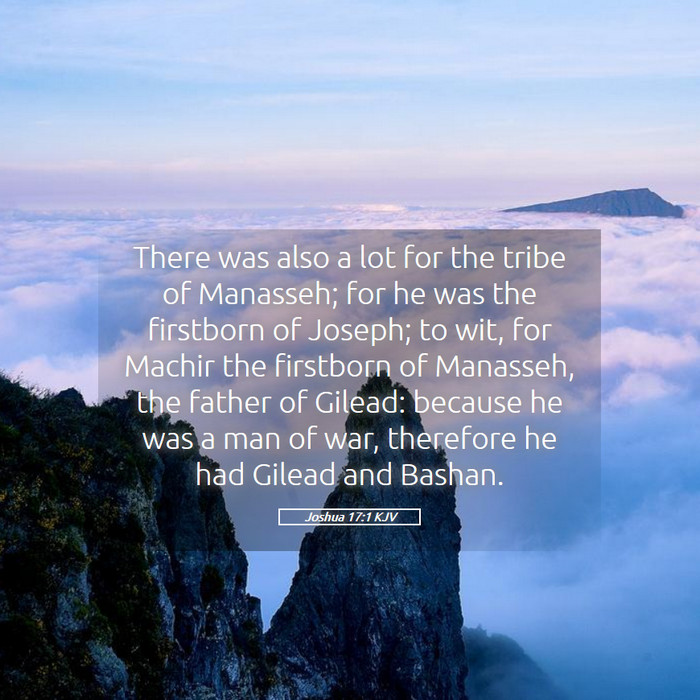 Joshua 17:1 KJV Bible Study