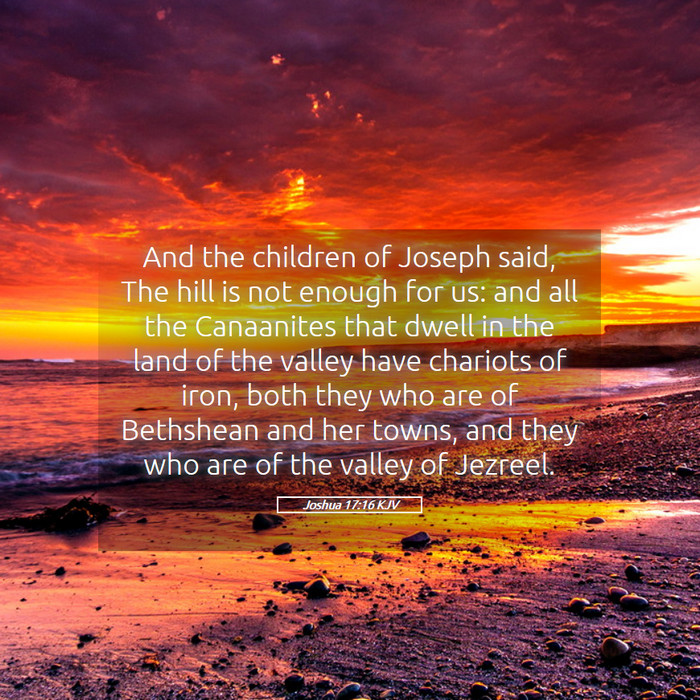 Joshua 17:16 KJV Bible Study
