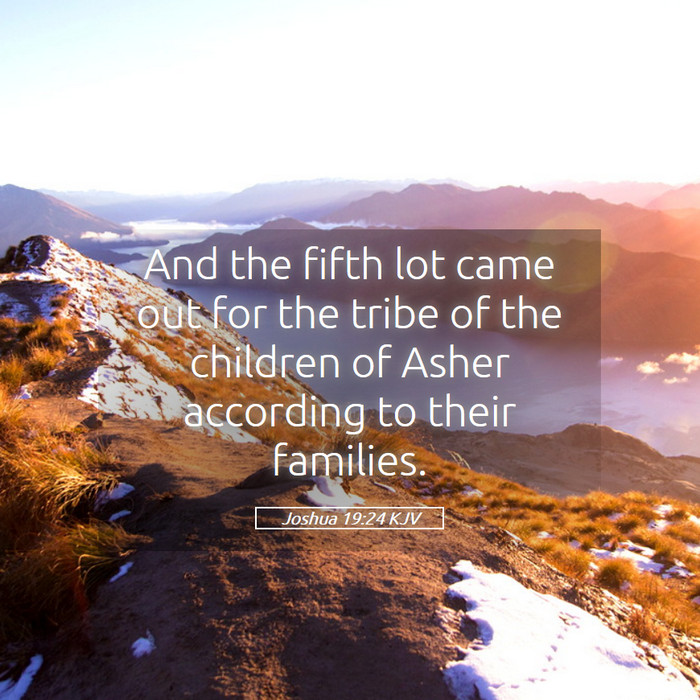 Joshua 19:24 KJV Bible Study