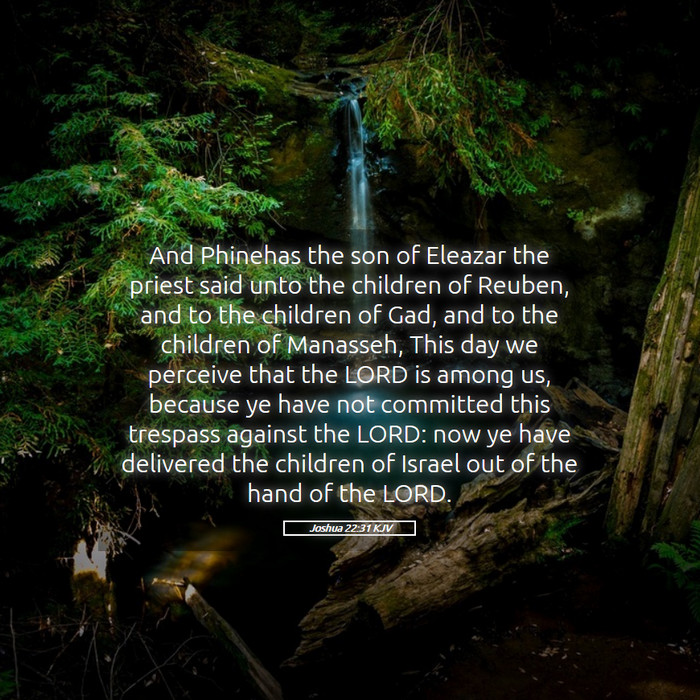 Joshua 22:31 KJV Bible Study