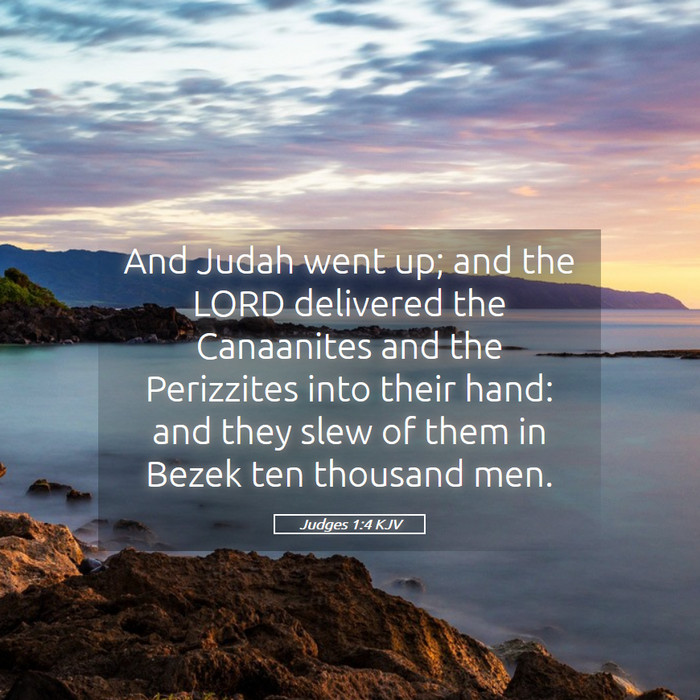 Judges 1:4 KJV Bible Study