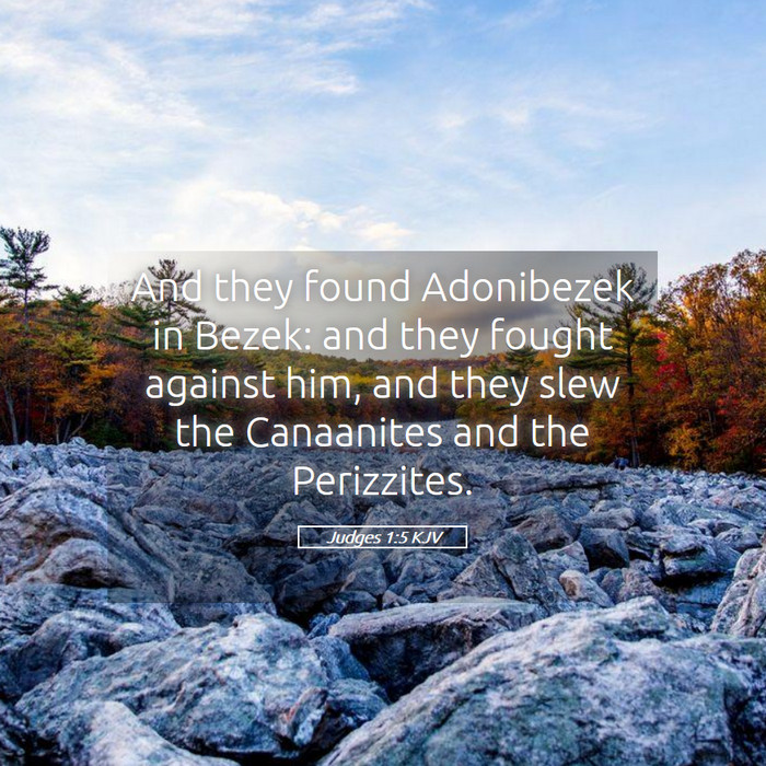 Judges 1:5 KJV Bible Study