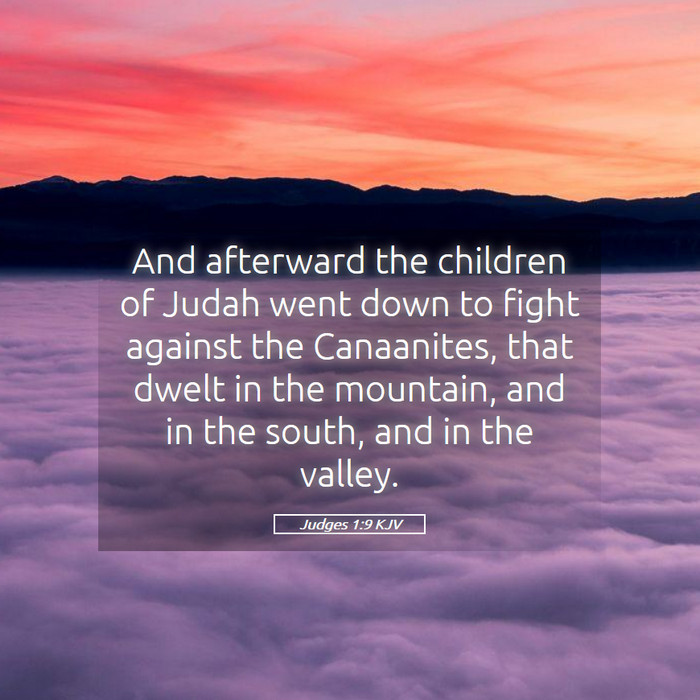 Judges 1:9 KJV Bible Study