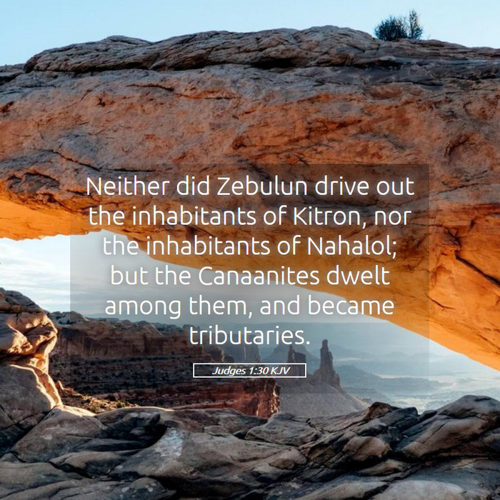 Judges 1:30 KJV Bible Study