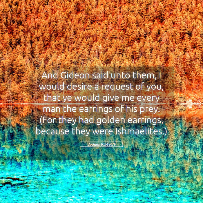 Judges 8:24 KJV Bible Study