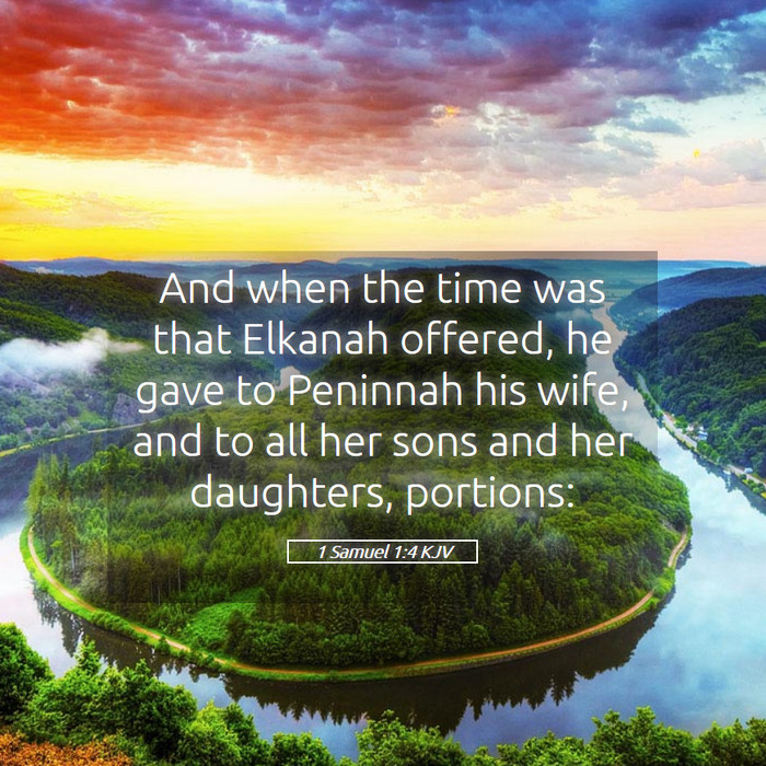 1 Samuel 1:4 KJV Bible Study