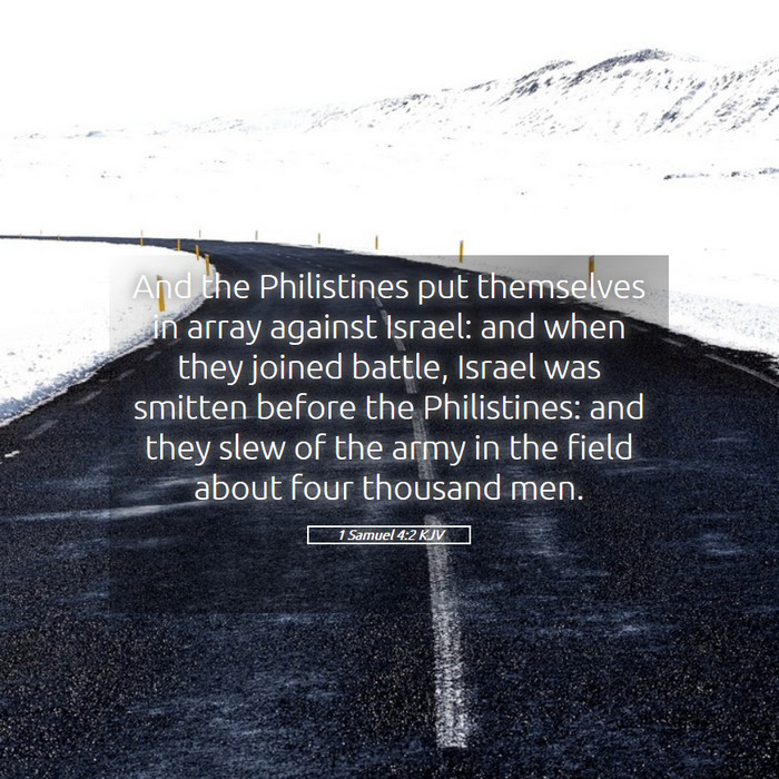 1 Samuel 4:2 KJV Bible Study