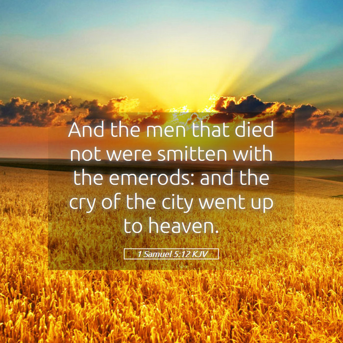 1 Samuel 5:12 KJV Bible Study