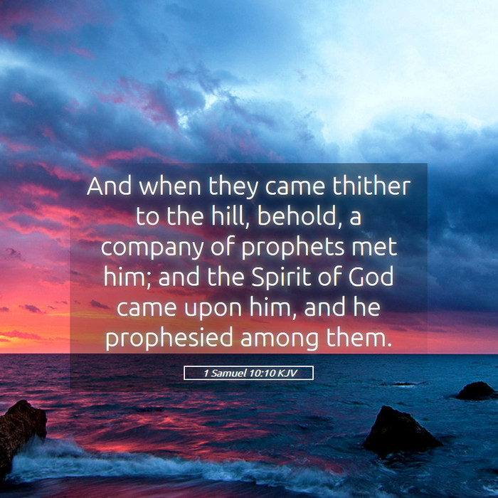 1 Samuel 10:10 KJV Bible Study