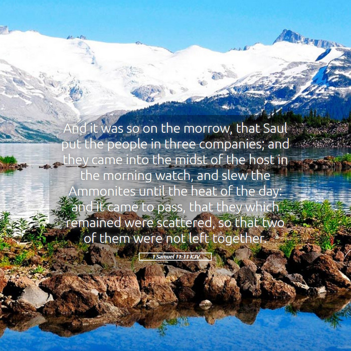 1 Samuel 11:11 KJV Bible Study