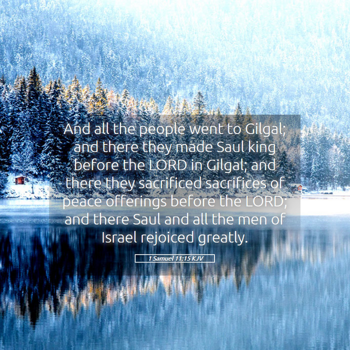 1 Samuel 11:15 KJV Bible Study