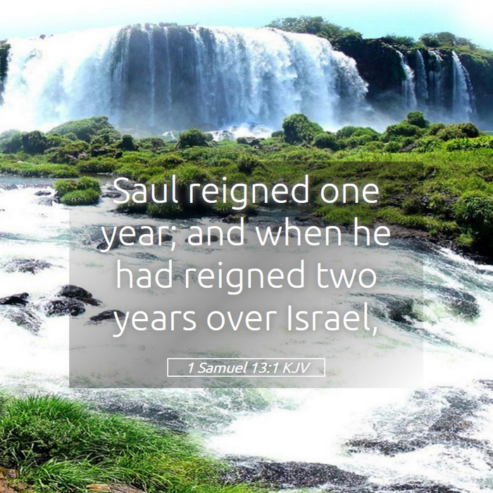 1 Samuel 13:1 KJV Bible Study