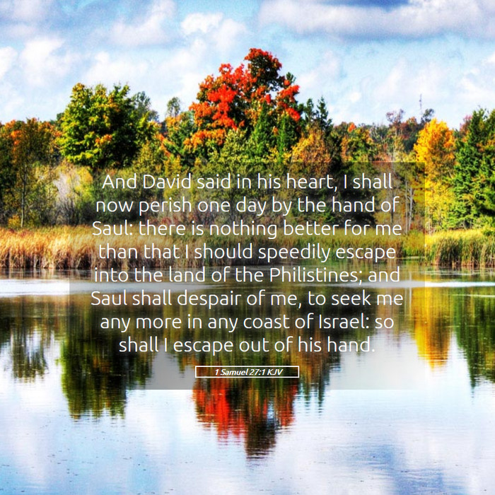 1 Samuel 27:1 KJV Bible Study